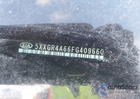 2015 Kia Optima Sxl Turbo из США, поврежденный, VIN 5XXGR4A66FG409660